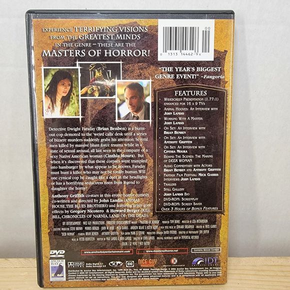 DVD Masters Of Horror: Deer Woman w/ insert and collector card - Picture 4 of 4